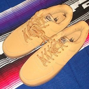 Tan Nike Air Force 1 Size 7 Women's